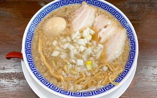 新潟発祥なおじ 沖縄一号店 背脂中華味玉 850円 豊見城市高安 The Rorisi